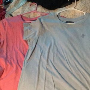 Polo Jeans company pink & blue tee’s sz xl